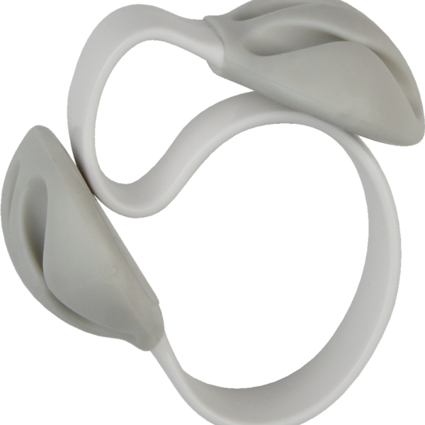 Support pour câble en silicone blanc