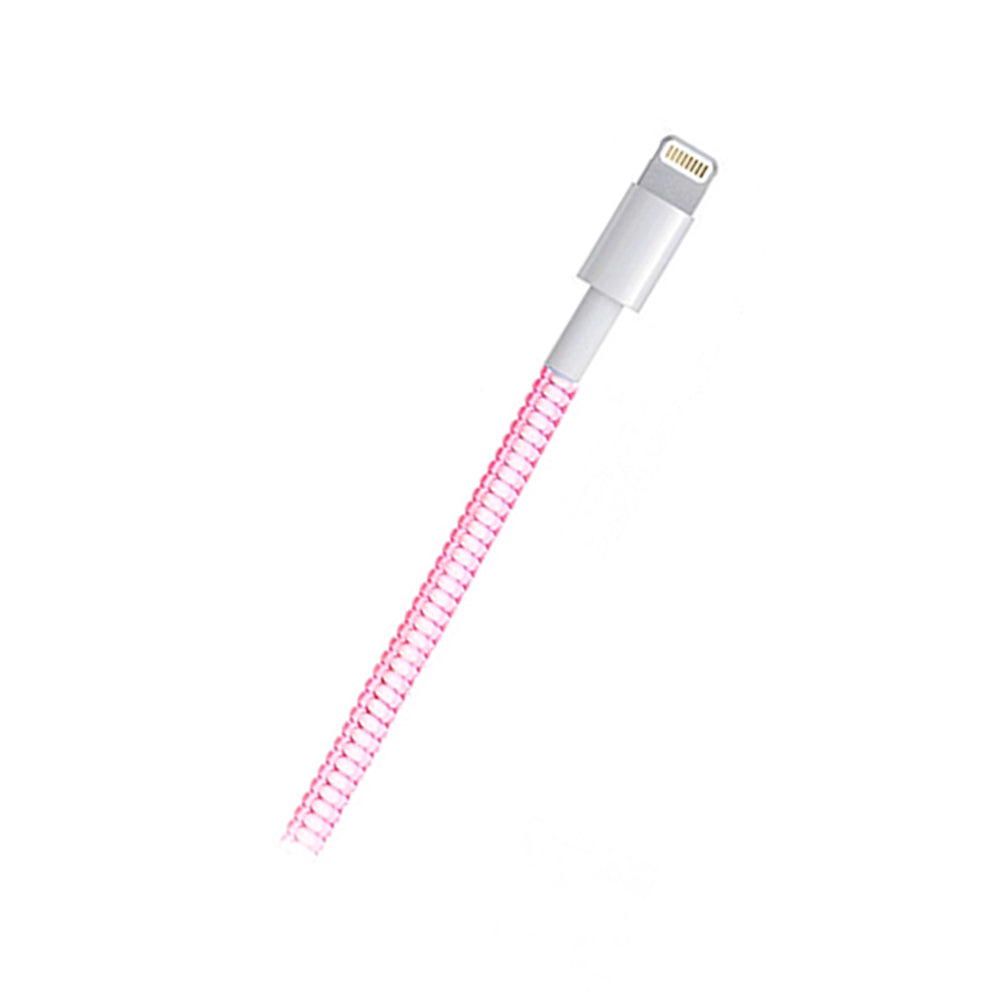 CÂBLE CHARGEUR APPLE ROSE BONBON TRANSLUCIDE by SKOOOB
