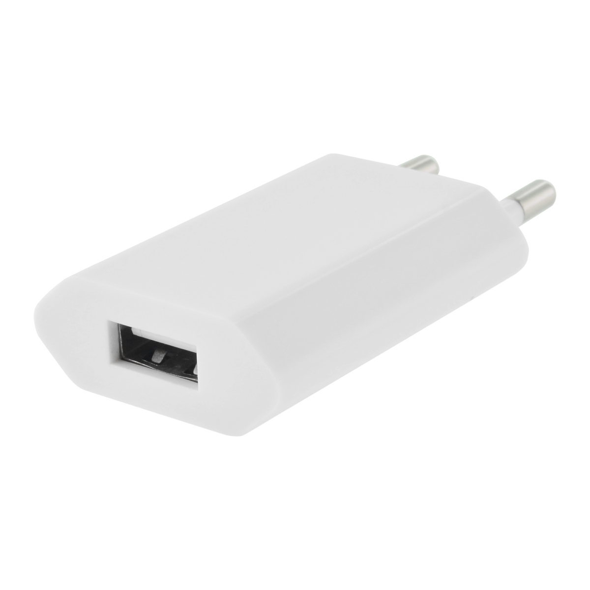 Chargeur mural USB pour smartphone blanc