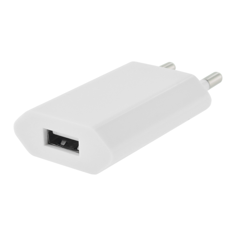 Chargeur mural USB pour smartphone blanc