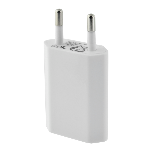 Chargeur mural USB pour smartphone blanc