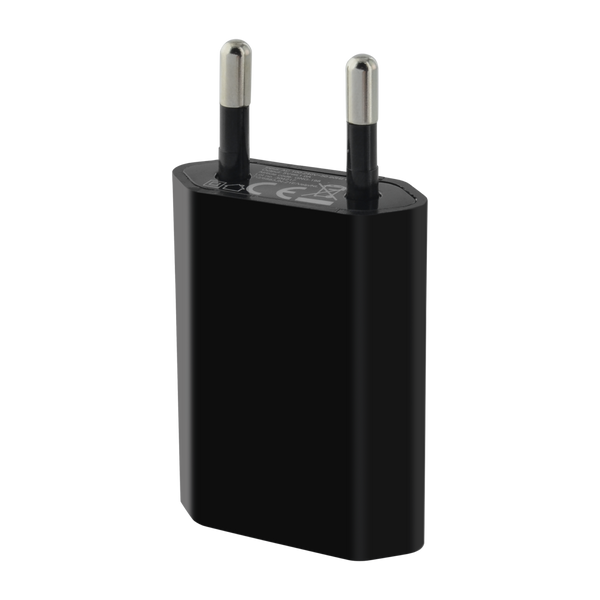 Chargeur mural USB pour smartphone noir