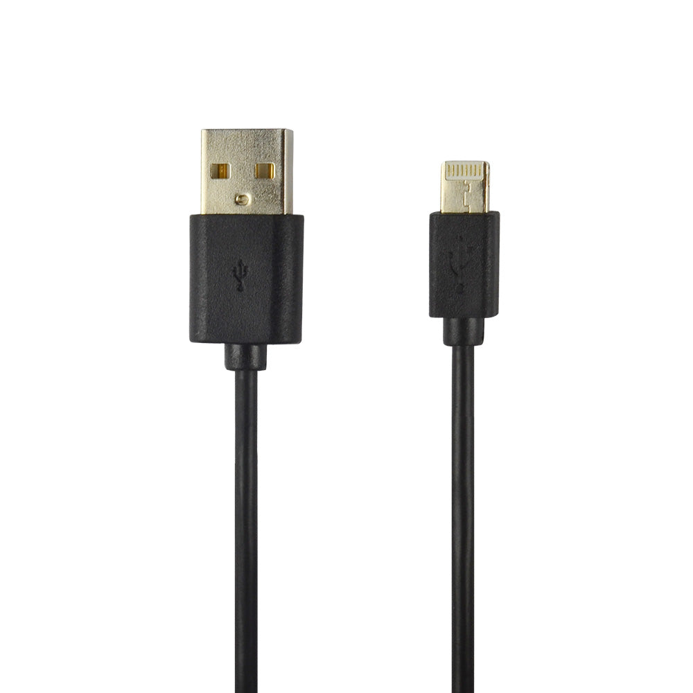 Câble data 2 en 1 Micro-USB et Lightning non MFI noir