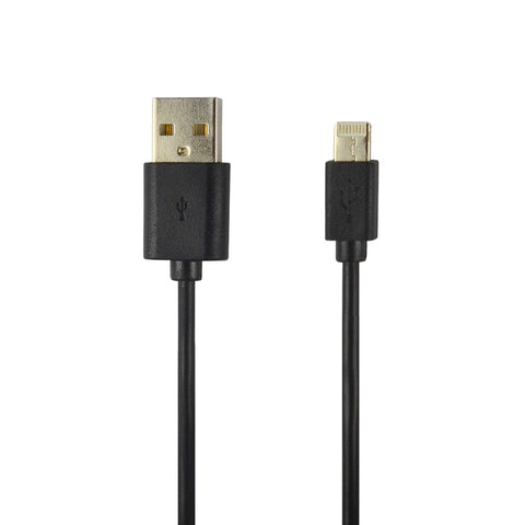 Câble data 2 en 1 Micro-USB et Lightning non MFI noir