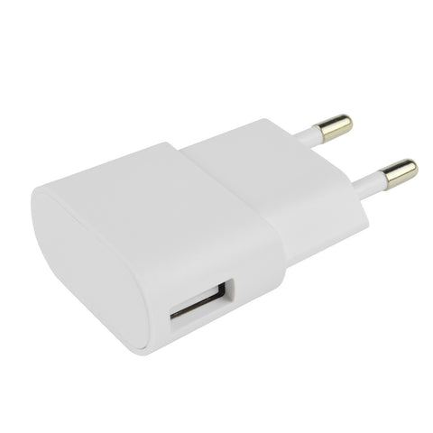 Chargeur mural USB pour mobile et smartphone blanc