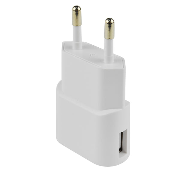 Chargeur mural USB pour mobile et smartphone blanc