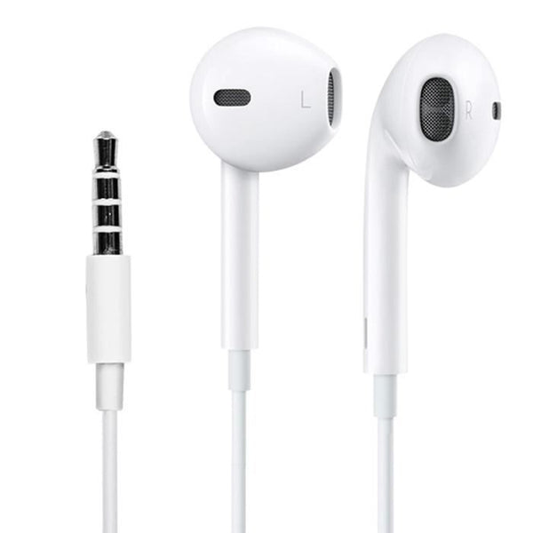 Écouteurs stéréo mini-jack 3,5mm blancs