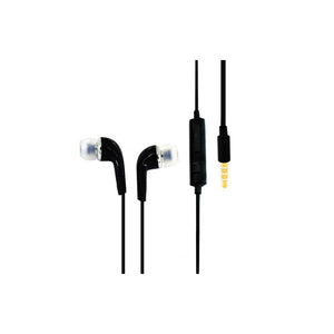Écouteurs stéréo intra-auriculaires mini-jack 3,5mm noir